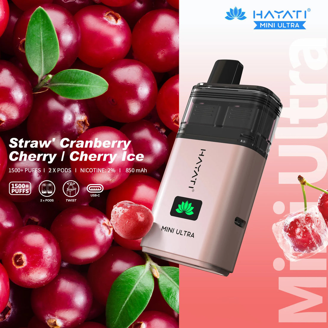 Hayati mini ultra 1500 puffs x5