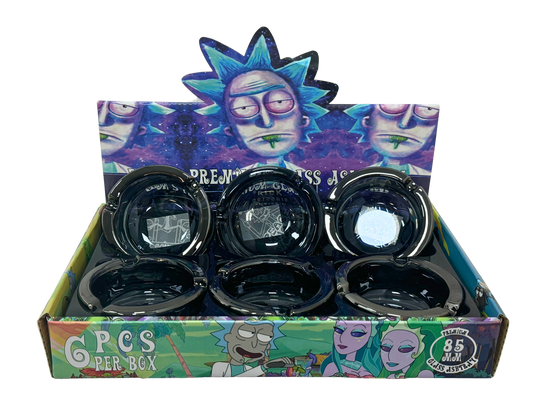 Rick&Morty glass ashtray