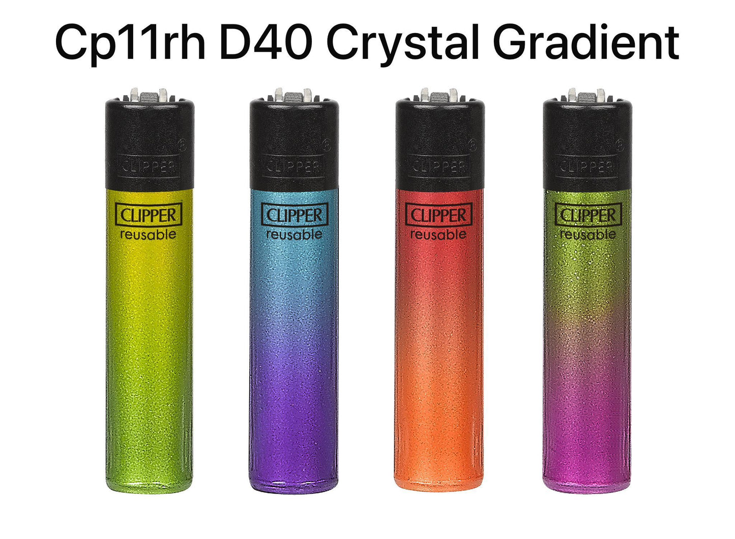Clipper lighter metallic assorted pack of 48