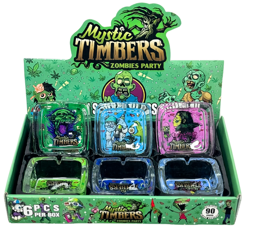 Mystic timbers glass ashtray