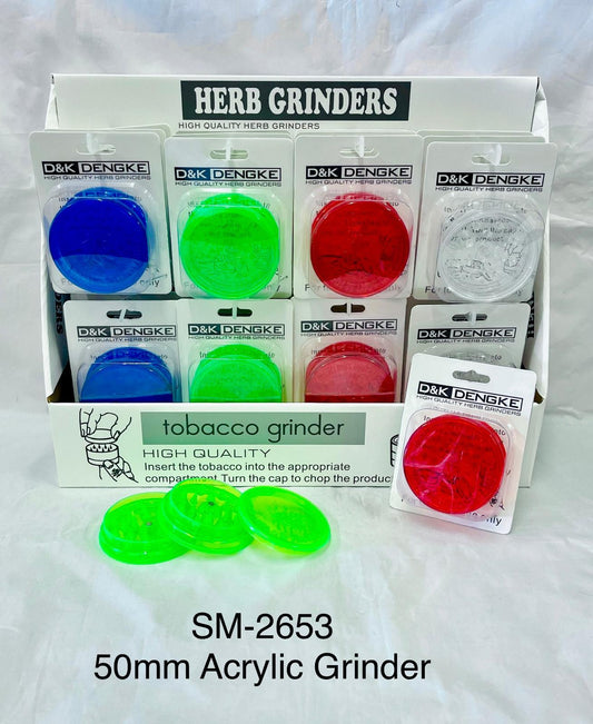 Acrylic grinder 50mm (pack of 24)