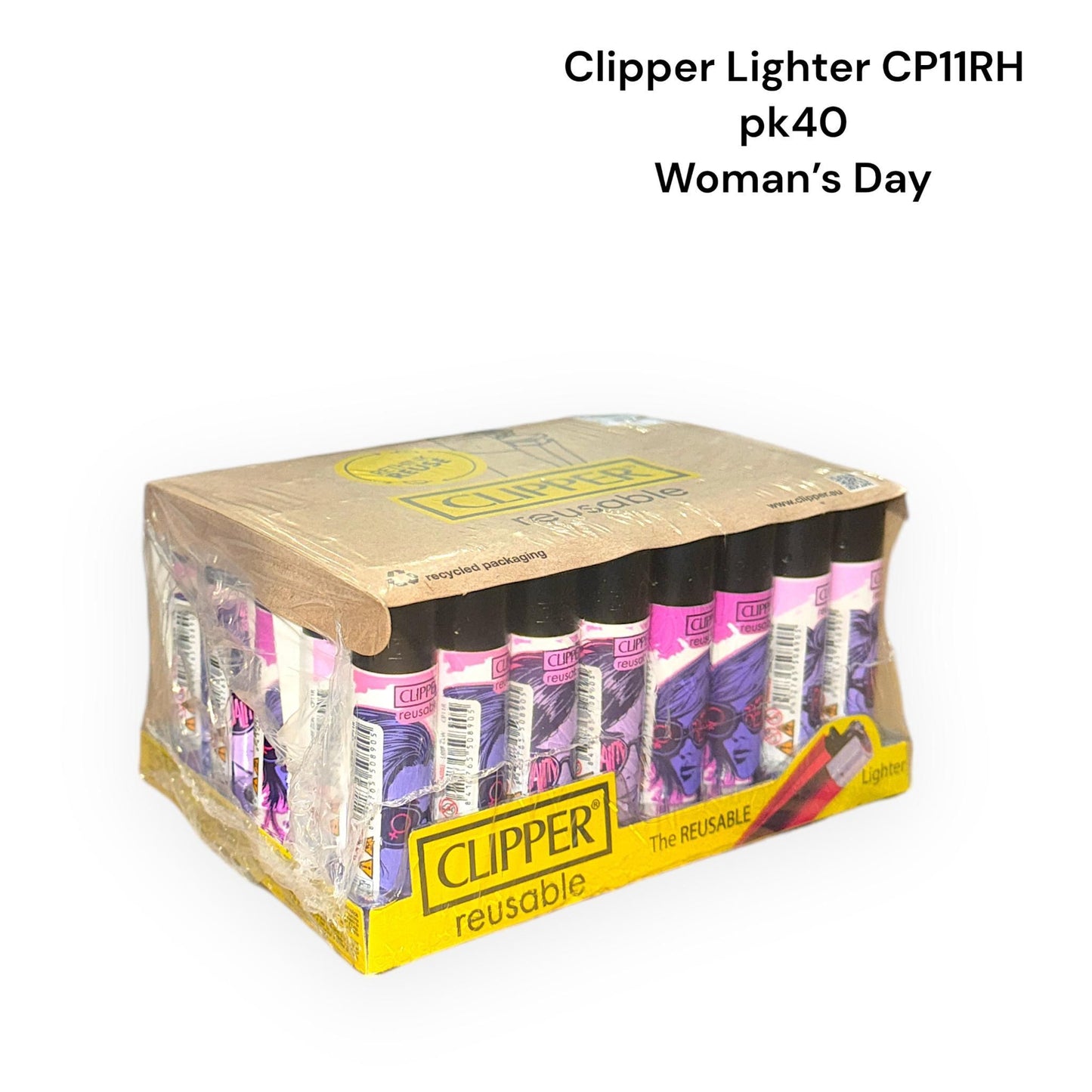 Assorted Printed clipper lighters pack of 48