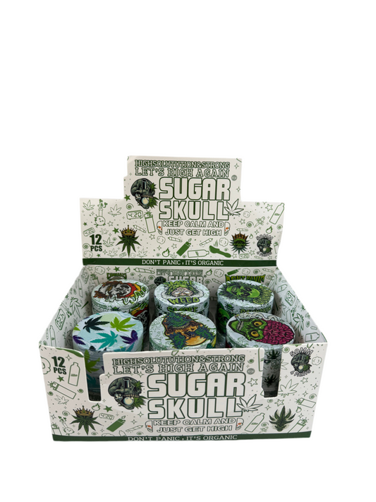 Skull sugar grinders 50mm pack of 12