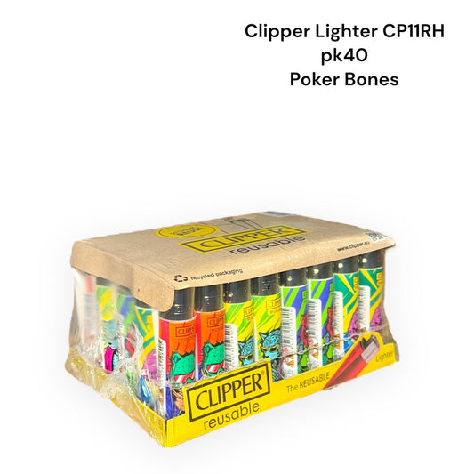 Assorted Printed clipper lighters pack of 48