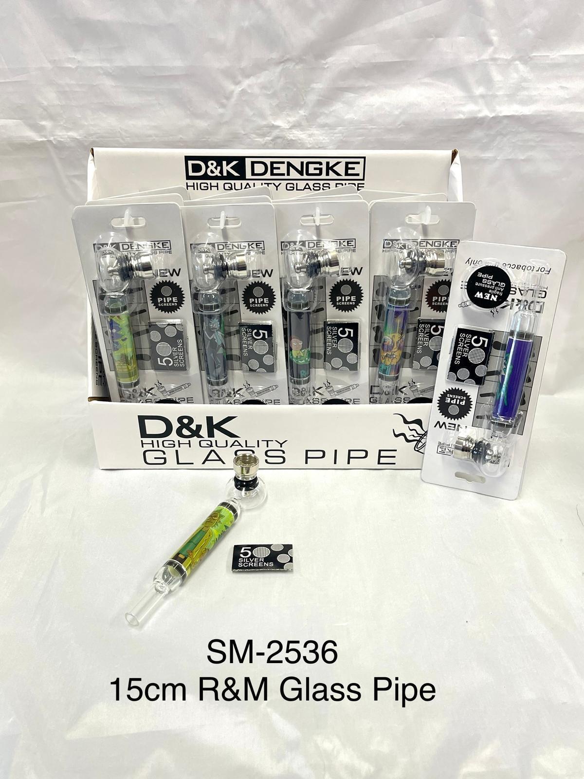 R&M glass pipe 15cm (pack of 12)