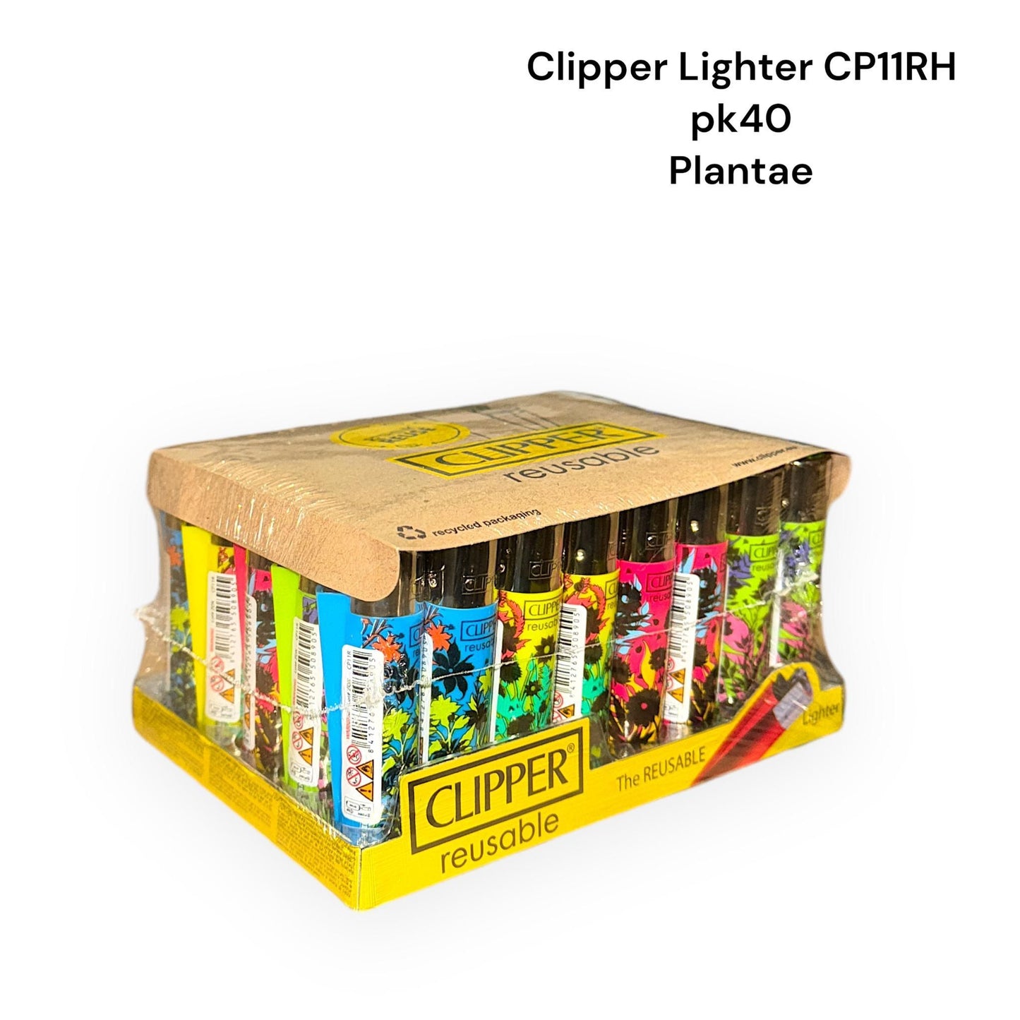 Assorted Printed clipper lighters pack of 48
