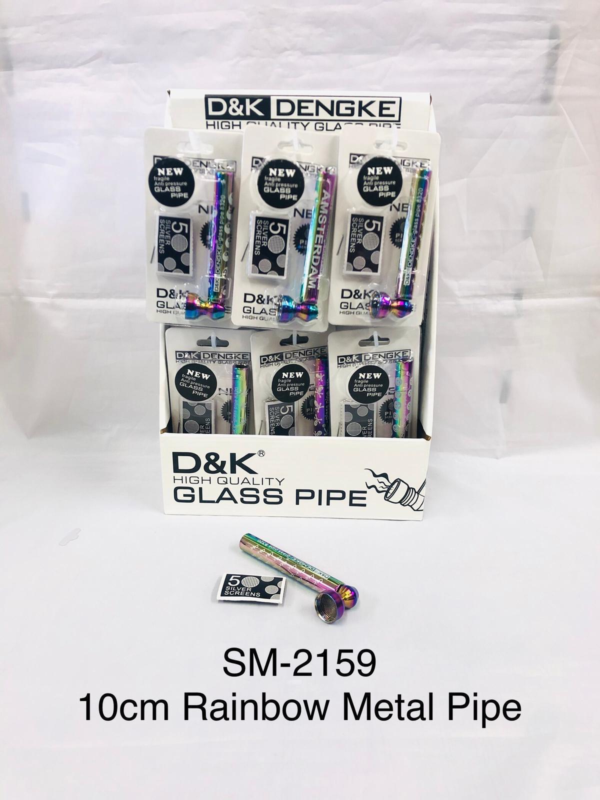 10cm rainbow metal pipe (pack of 24)