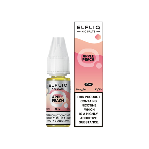 ELFLIQ By Elf Bar 10mg Nic Salt From £2.18 apple peach