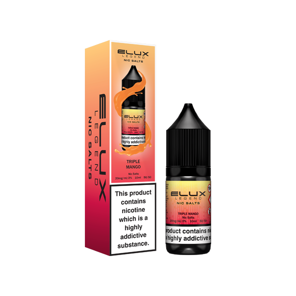 10 & 20mg Elux Legend 10ml Nic Salts (50VG/50PG)