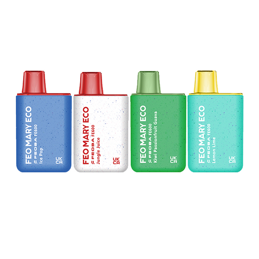 20mg Feoba Feo Mary Eco Disposable Vape 600 Puffs PACK OF 10