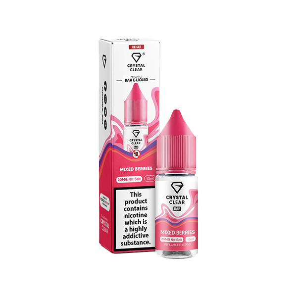 Crystal Clear 20mg Nic Salt From £2.18 mixed berries