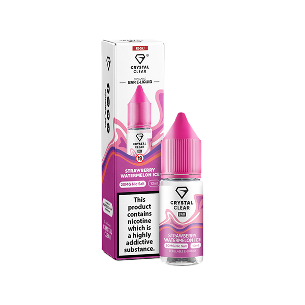 Crystal Clear 20mg Nic Salt From £2.18 strawberry watermelon ice
