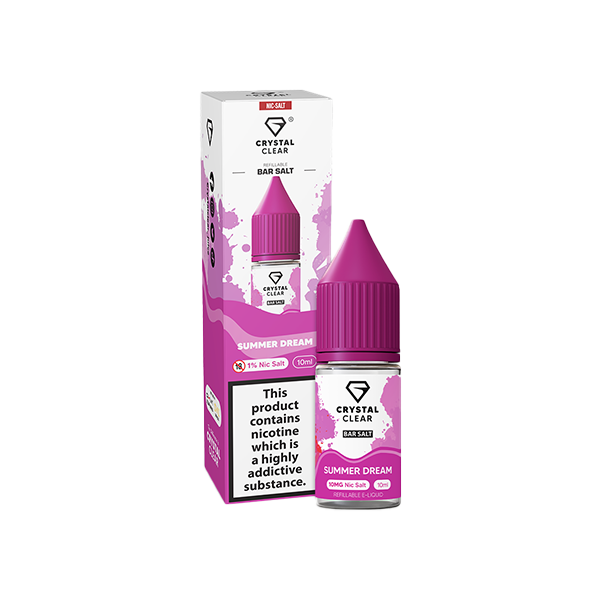 Crystal Clear 20mg Nic Salt From £2.18 summer dream