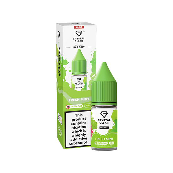 Crystal Clear 20mg Nic Salt From £2.18 fresh mint