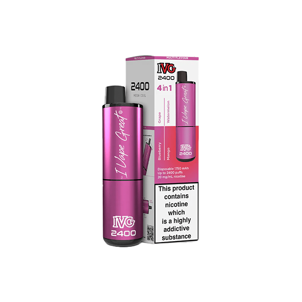 IVG 2400 Disposable Vapes 2400 Puffs - 4 in 1 Multi-Edition From