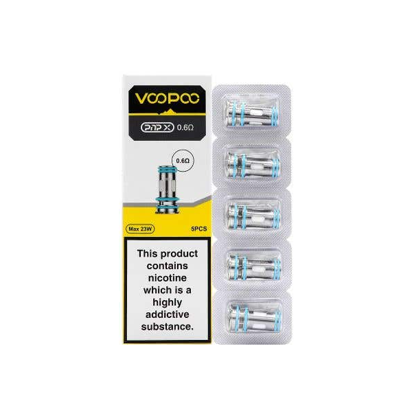 VooPoo PnP X Replacement Coils 5 pack(0.15Ohm/0.2Ohm/0.3Ohm/0.6Ohm)
