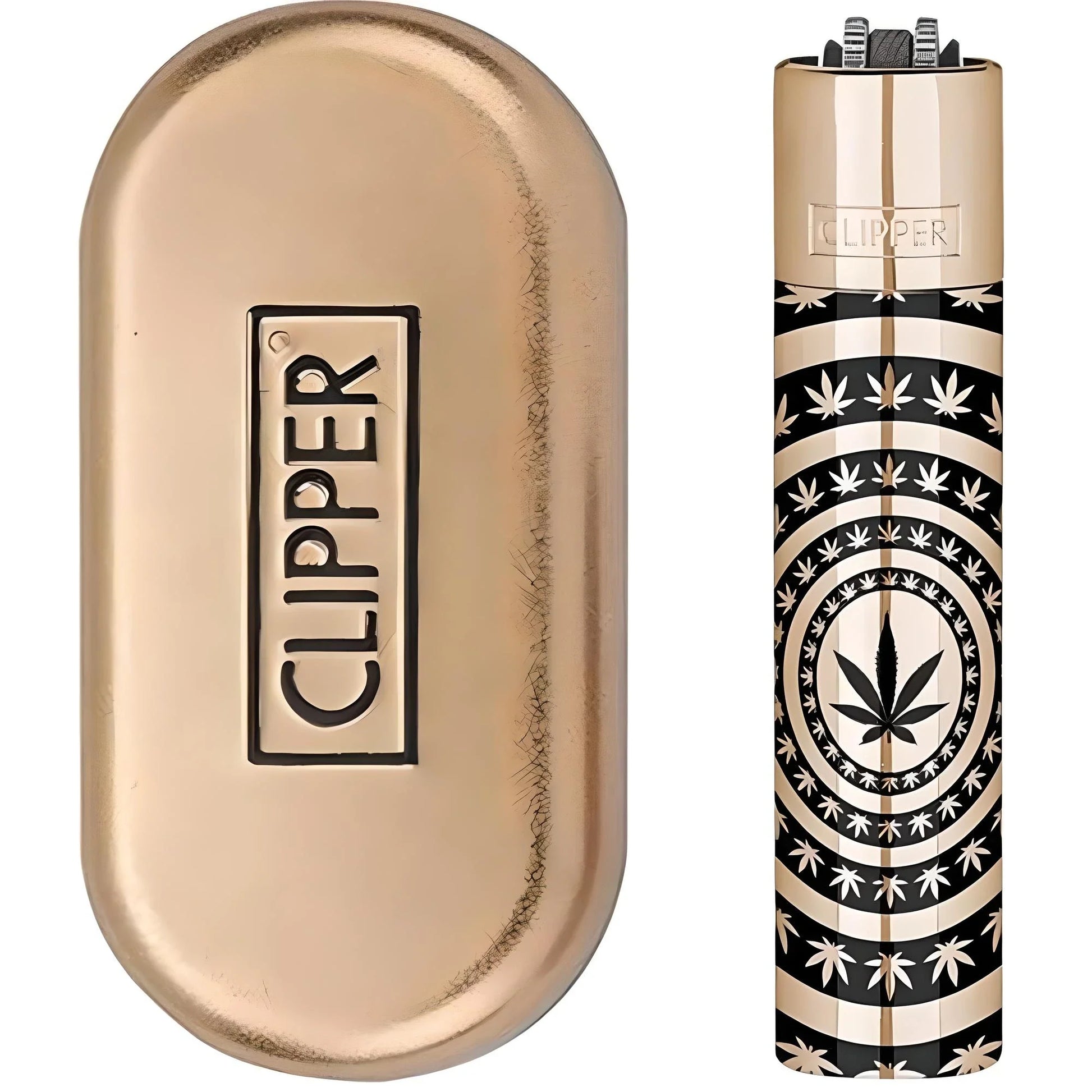 metal clipper rose gold leaf-1