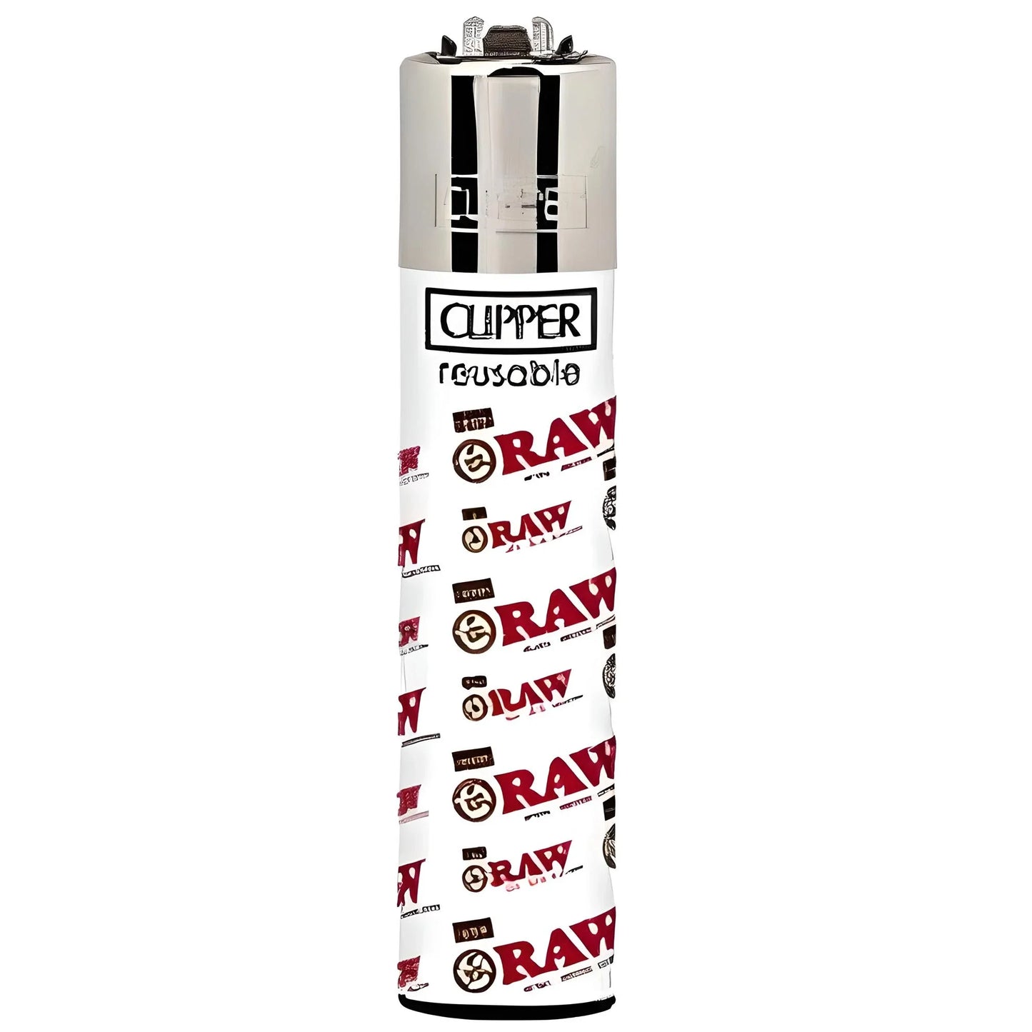 raw clipper white small writing