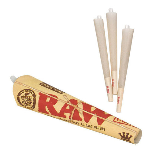 Raw 3 pack Pre Rolled Cones king size
