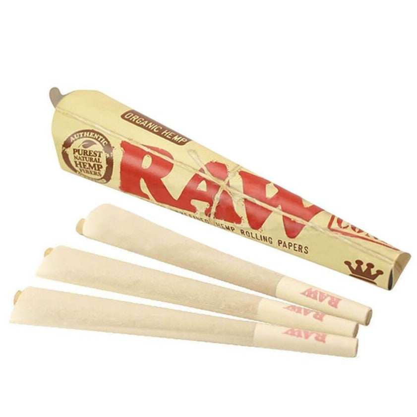 Raw Organic pre-rolled cones -32 x 3 packs