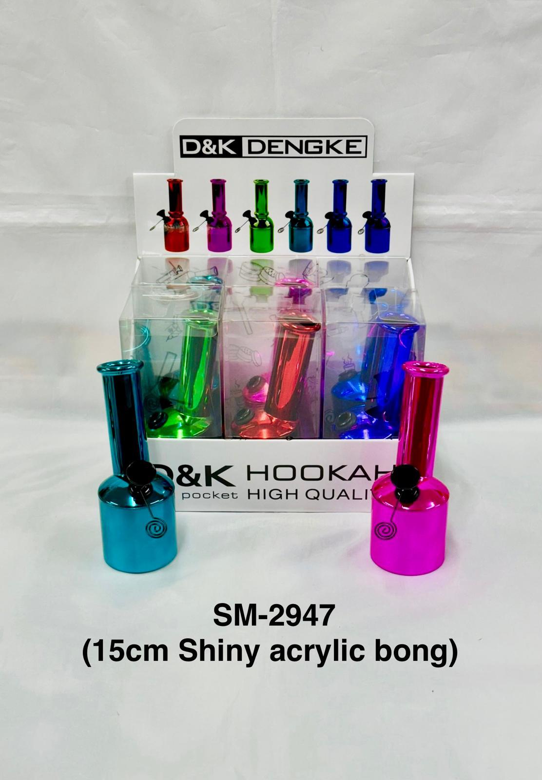 acrylic bong 15cm (pack of 6)