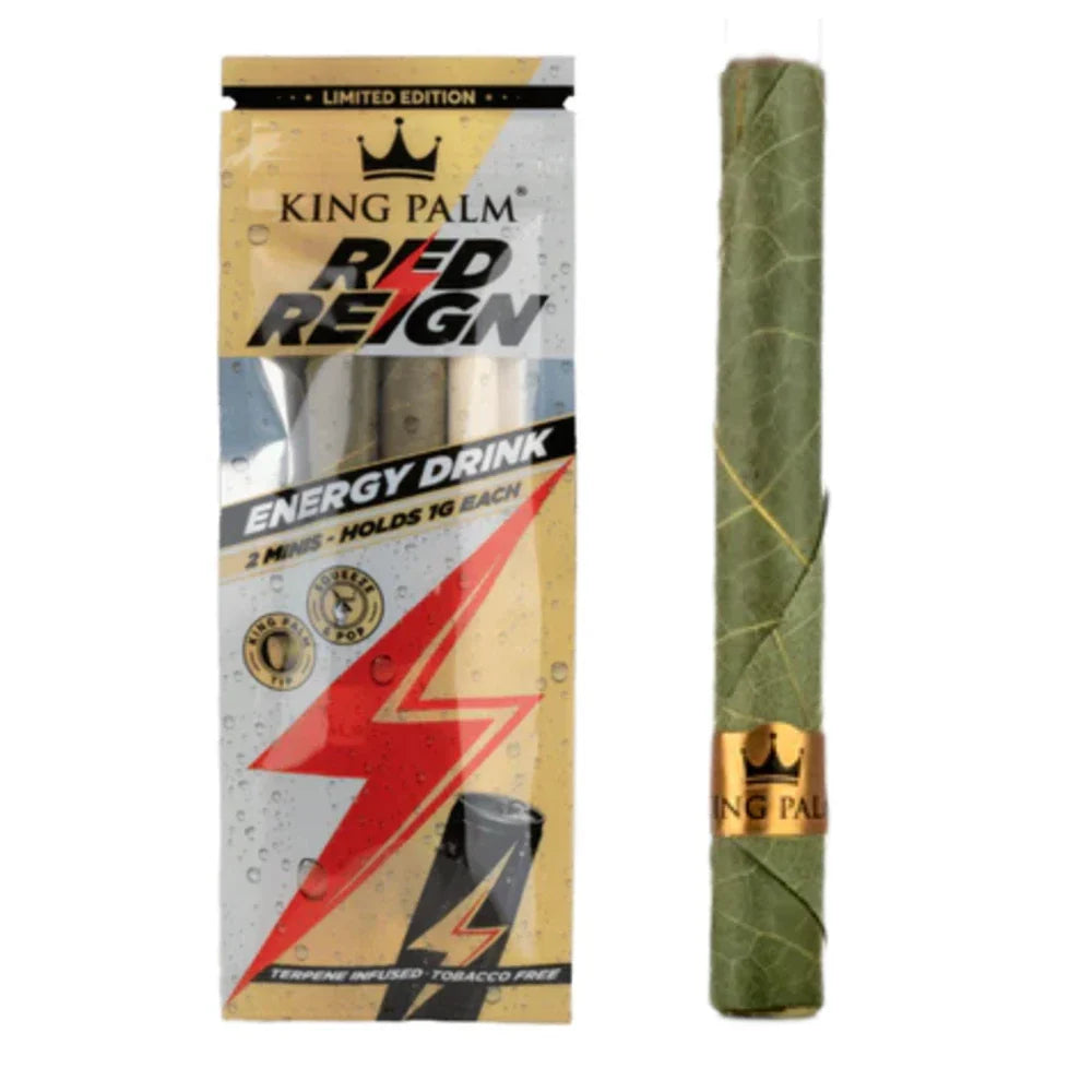 red-reign-king-palm leaf blunt wrap